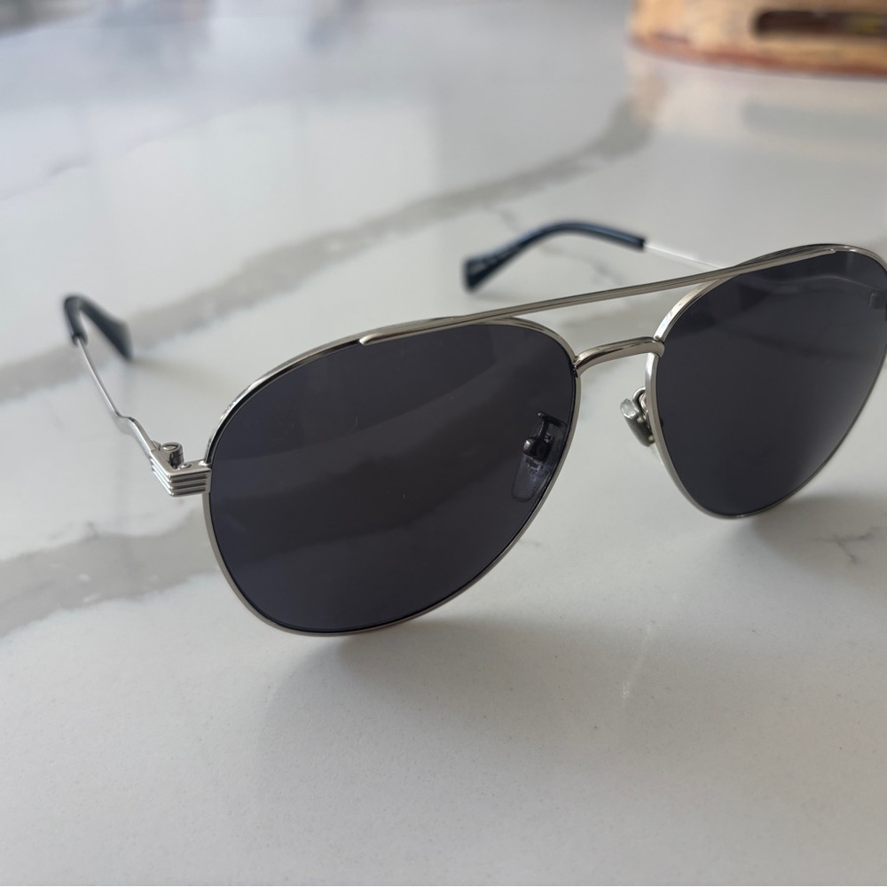 Gucci Silver Aviator Sunglasses | GG0969S 001 Silver Sunglasses